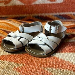 White Salt Water Sandles- Toddler Size 3